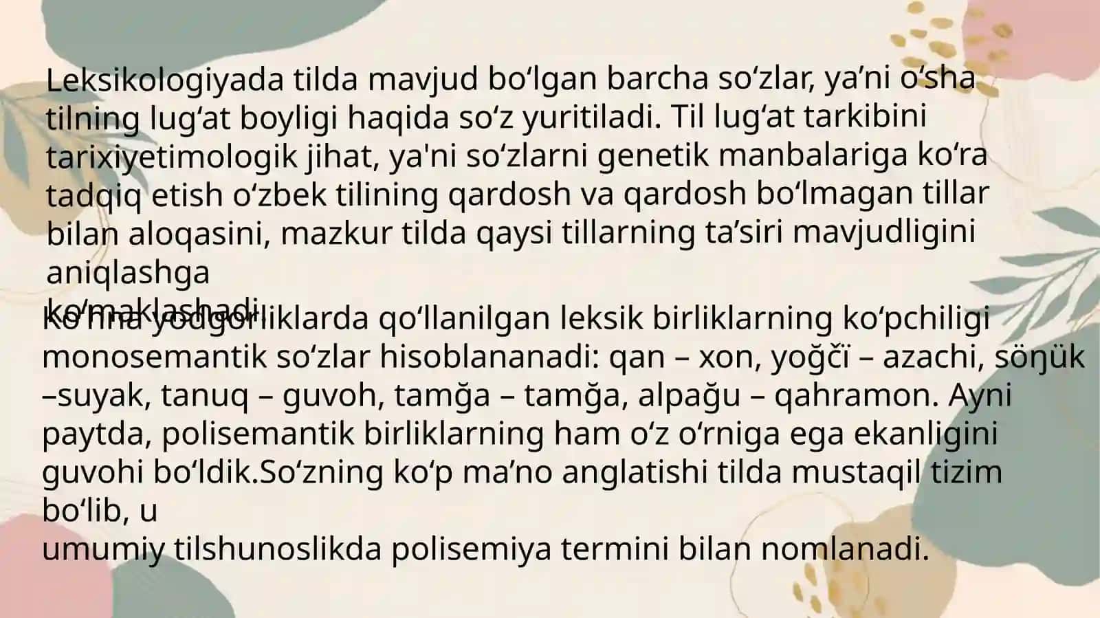 Qadimgi turkiy til leksikasi va soʼzyasalishi 3