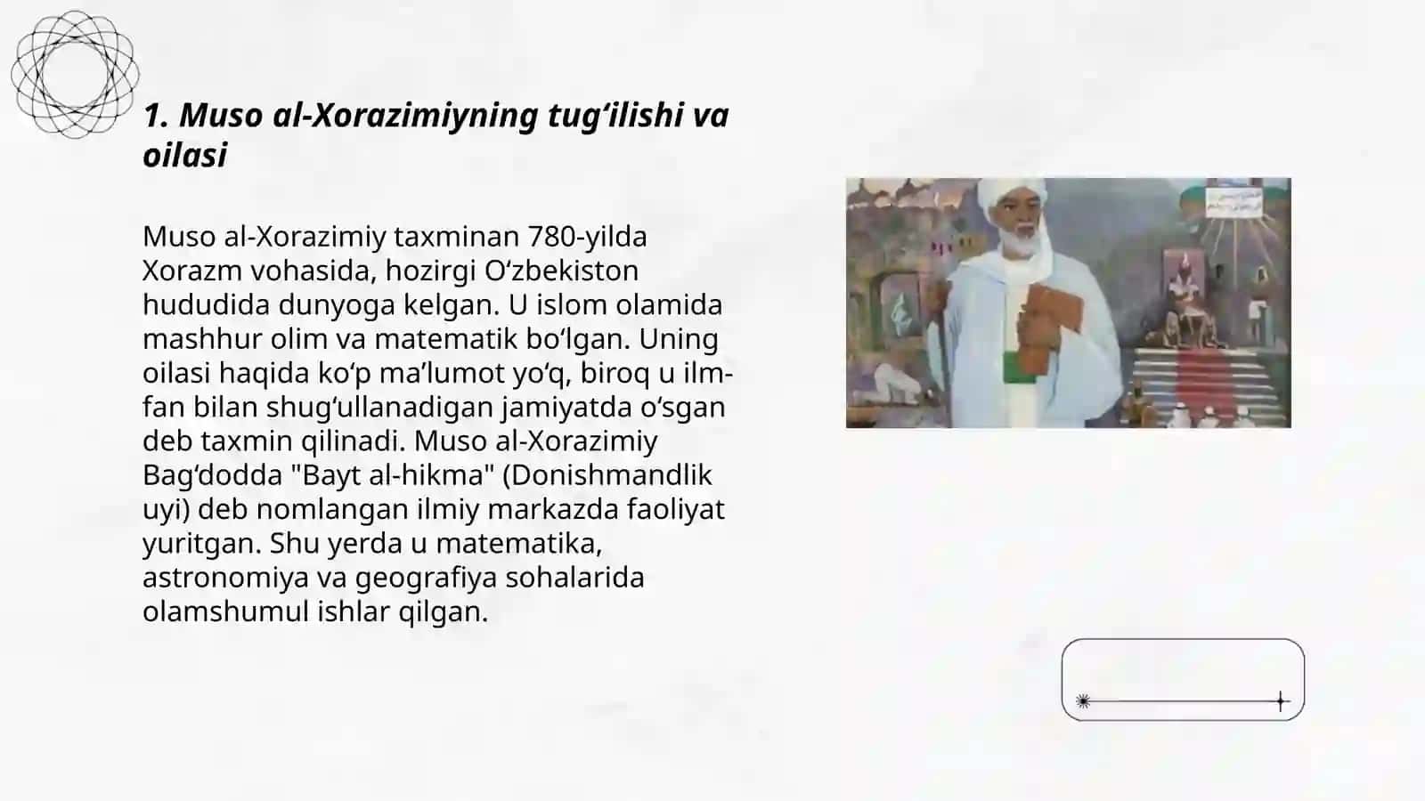 Muso al-Xorazimiyning hayoti va faoliyati 3