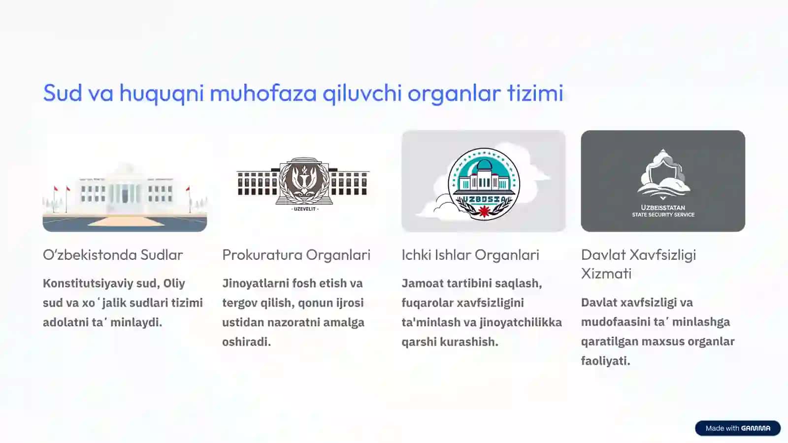 Sud va Huquqni Muhofaza Qiluvchi Organlar 3