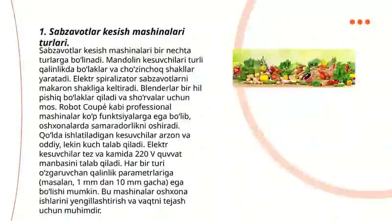 Sabzavotlar kesish mashinalari turlari 3
