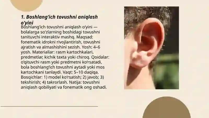 Fonematik idrokni rivojlantirishga  qaratilgan o‘yinlar 3