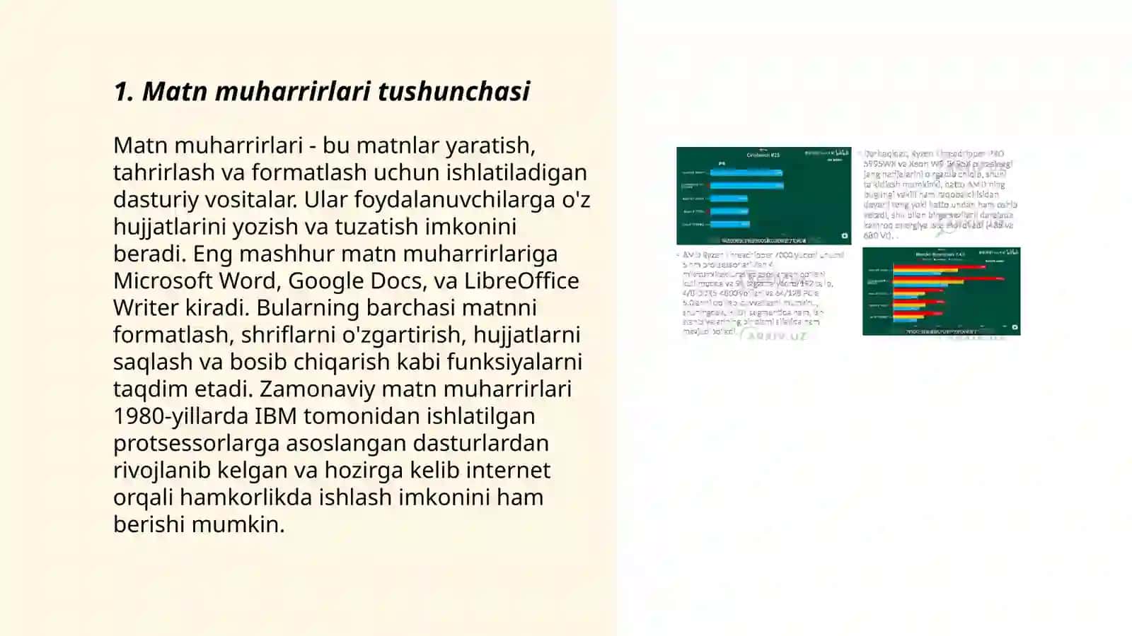 Matn muharrirlari va protsessorlari 3