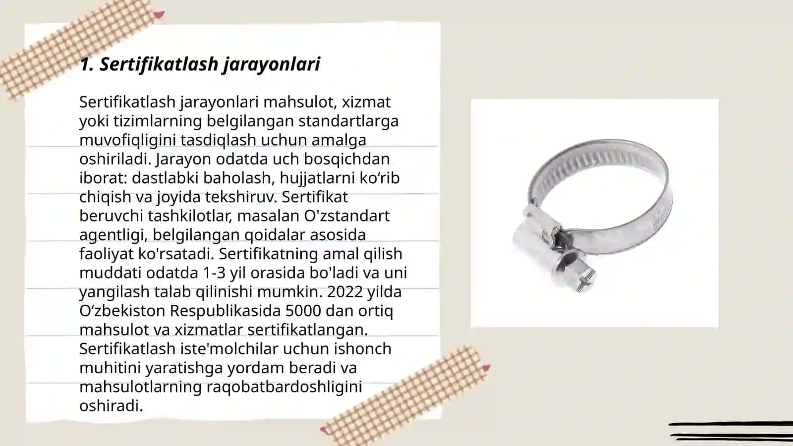 Sertifikatlashtrish meyoriy taʼminotiga talablar 3