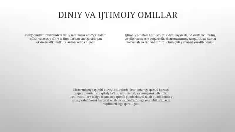 O’Zbekistonda Diniy Ekstremizmning Paydo Bo'Lishi Rivojlanish Davrlari Va Unga Qarshi Kurash Vositalari 3