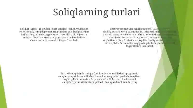 Soliqlar Va Ularning Bozor Iqtisodiyotidagi Vazifalari Mavzusida Kurs Ishi 3