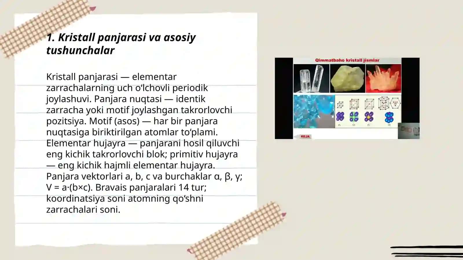 Kristall qattiq jismlar va kristallarda simmetriya 3