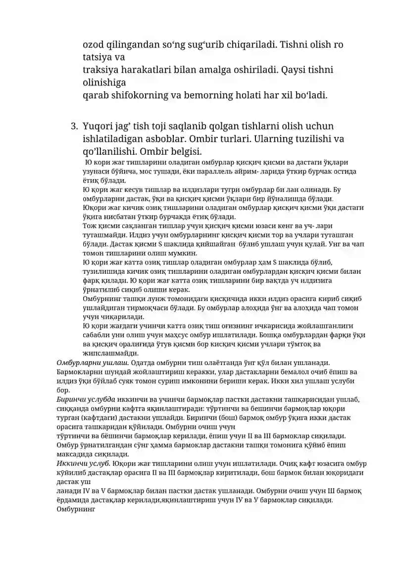 Yuqorigi jag’ tishlarini olishga ko’rsatma va qarshi ko’rsatmalar 3