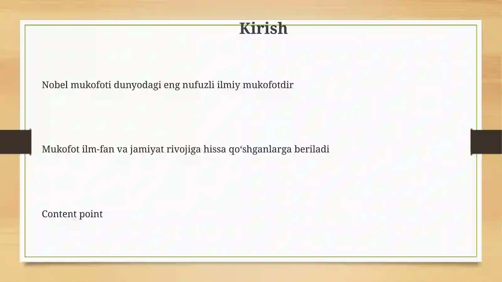 Nobel mukofotining ahamiyati 3