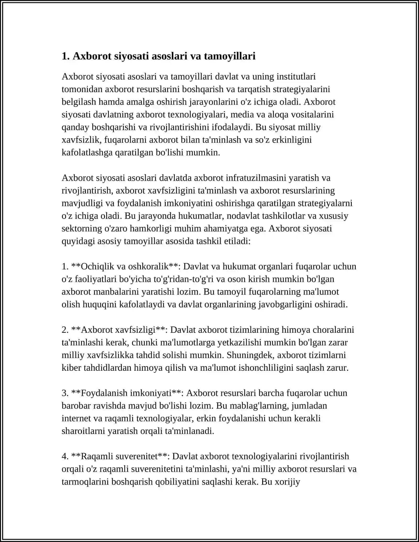 AXBOROT SOHASIDA DAVLAT SIYOSATI 3