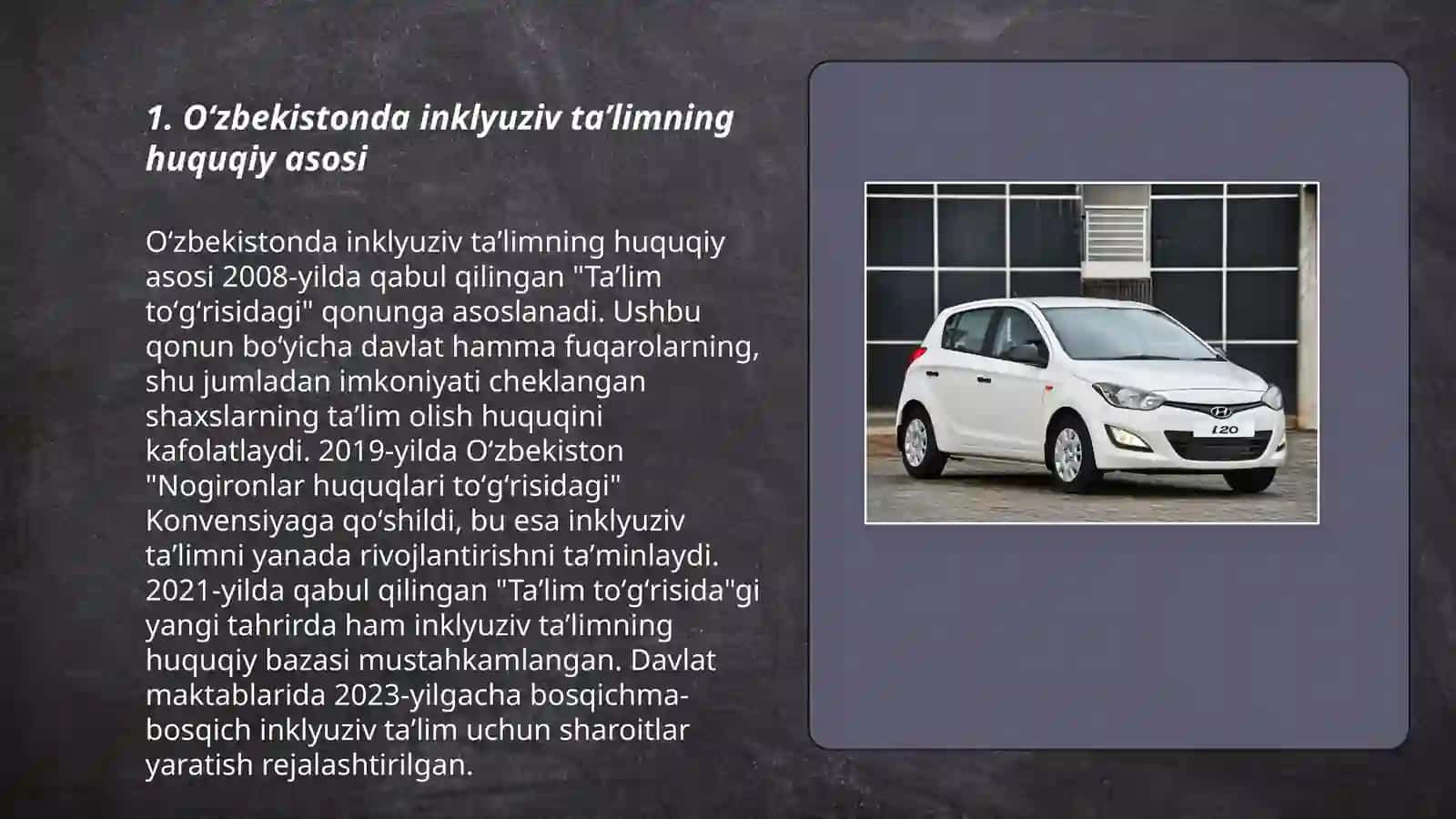 Oʻzbekistonda inklyuziv taʼlimning meʼyoriy huquqiy baʼzasini tahlil qilish 3