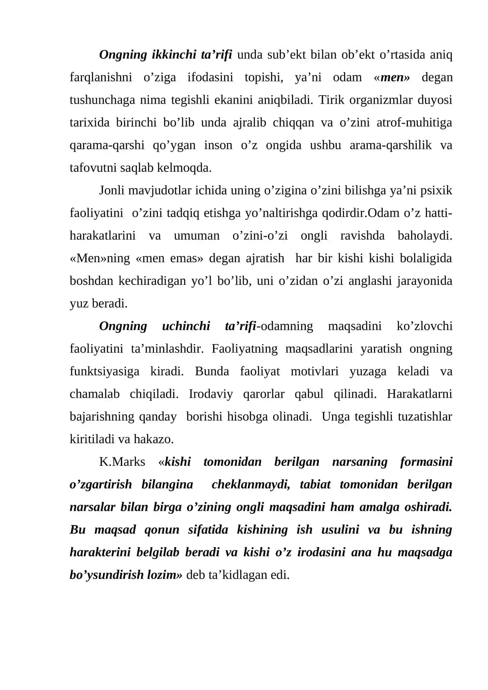 Ongning strukturasi va psixologik ta'rifi 3