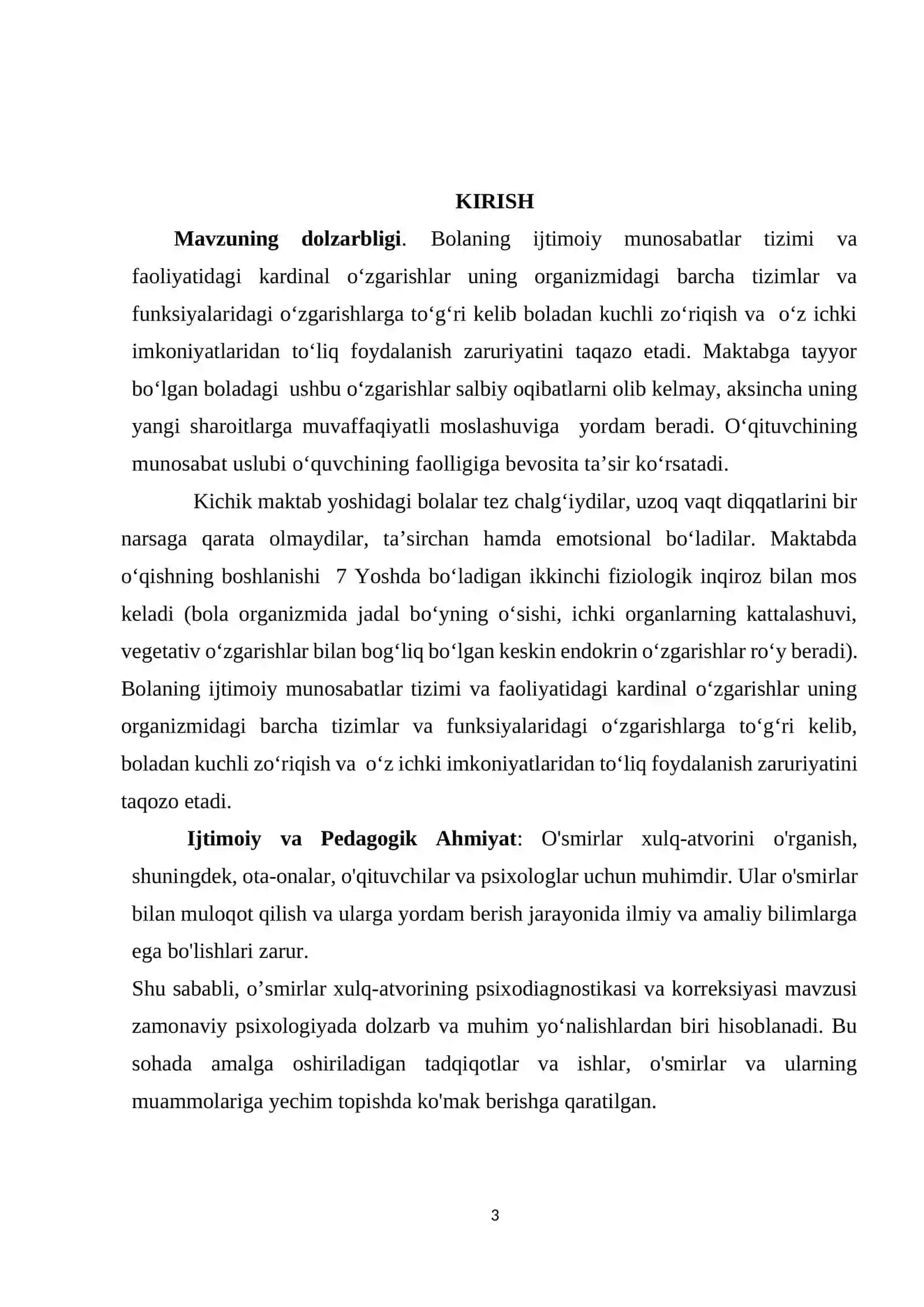 KICHIK MAKTAB YOSHDAGI O’QUVCHILARDA O’QISHGA BO’LGAN EMOTSIONAL MUNOSABAT SHAKLLANISHINING PSIXOLOGIK XUSUSIYATLARI 3