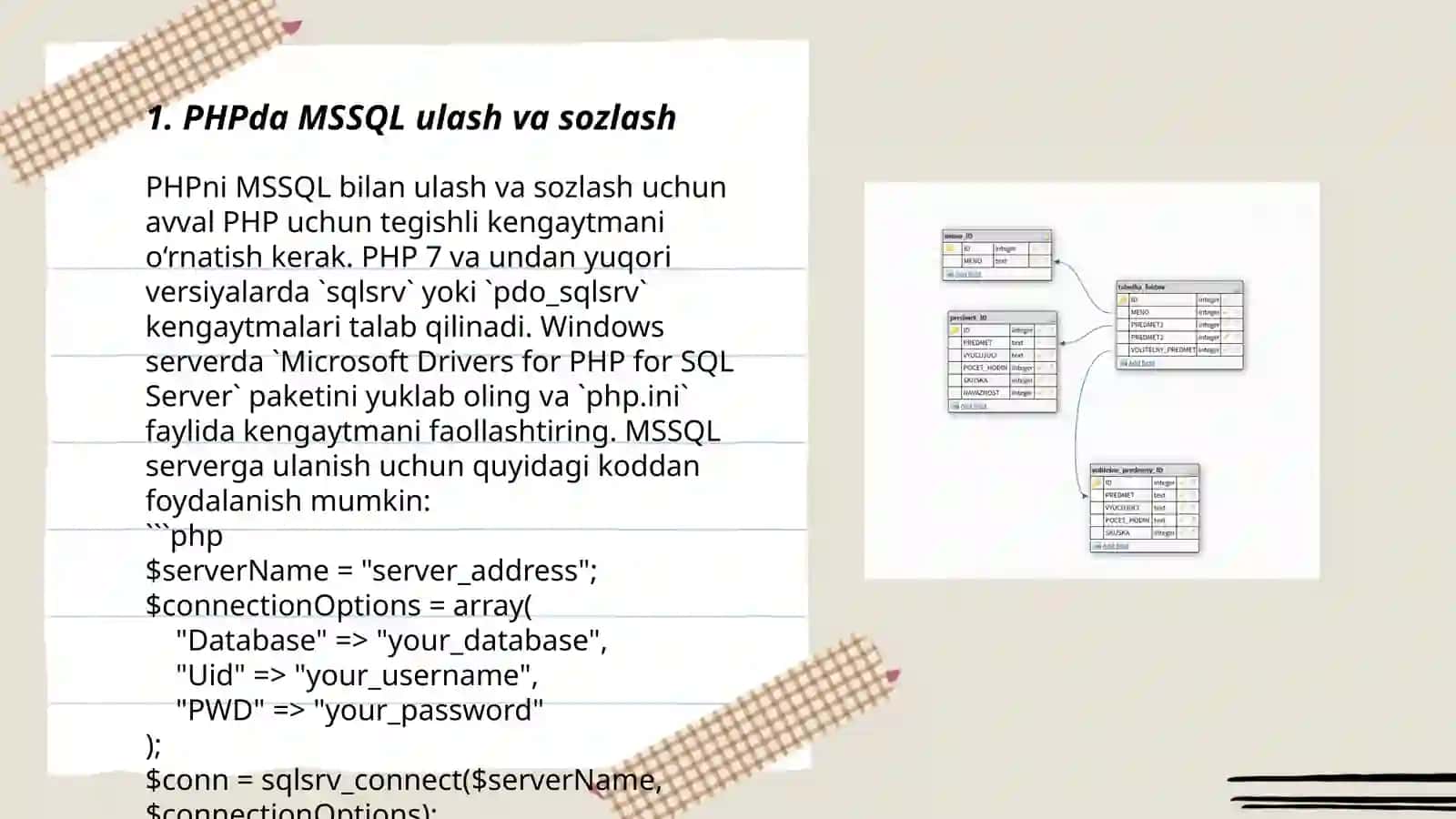 PHPda MSSQL ulash va sozlash 3