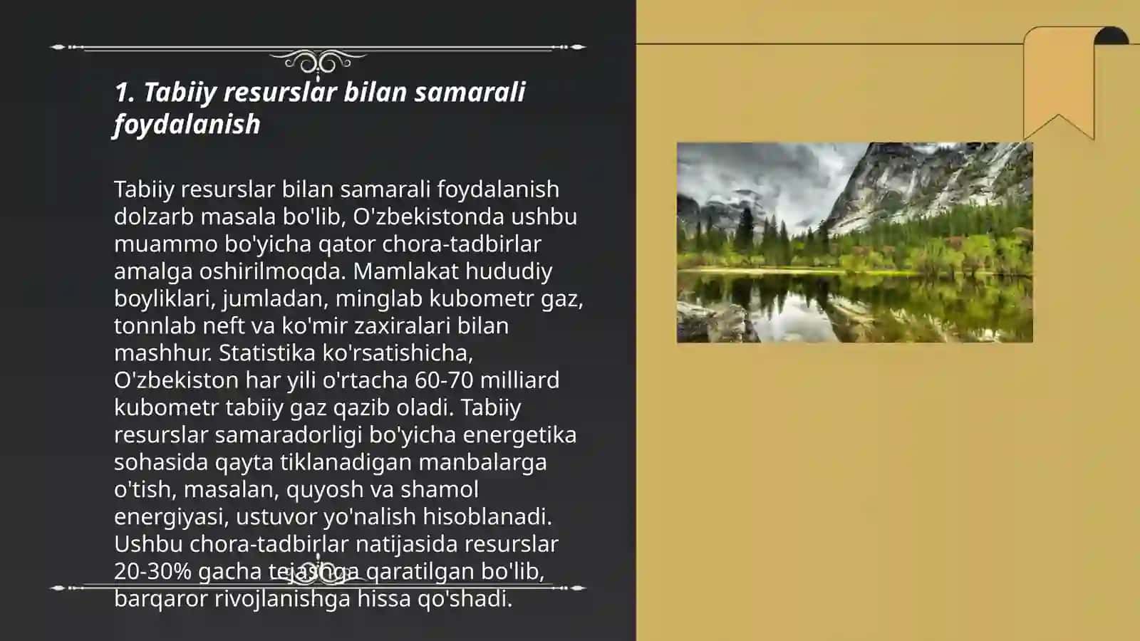 Tabiatdan unumli foydalanish 3
