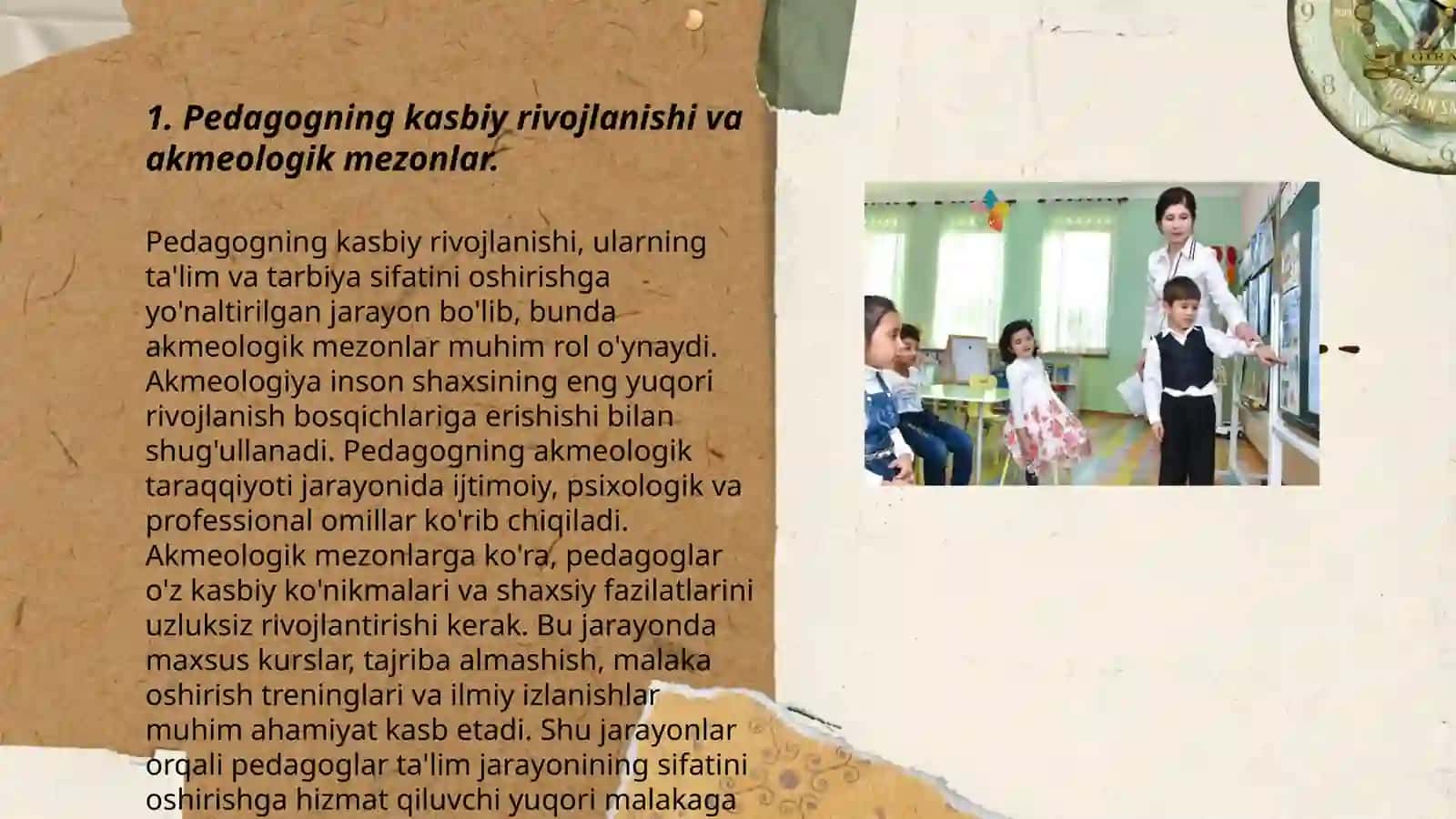 Pedagogning professionalizmining akmeologik ko‘rsatkichlari. Professionalizmning darajalari va bosqichlari 3
