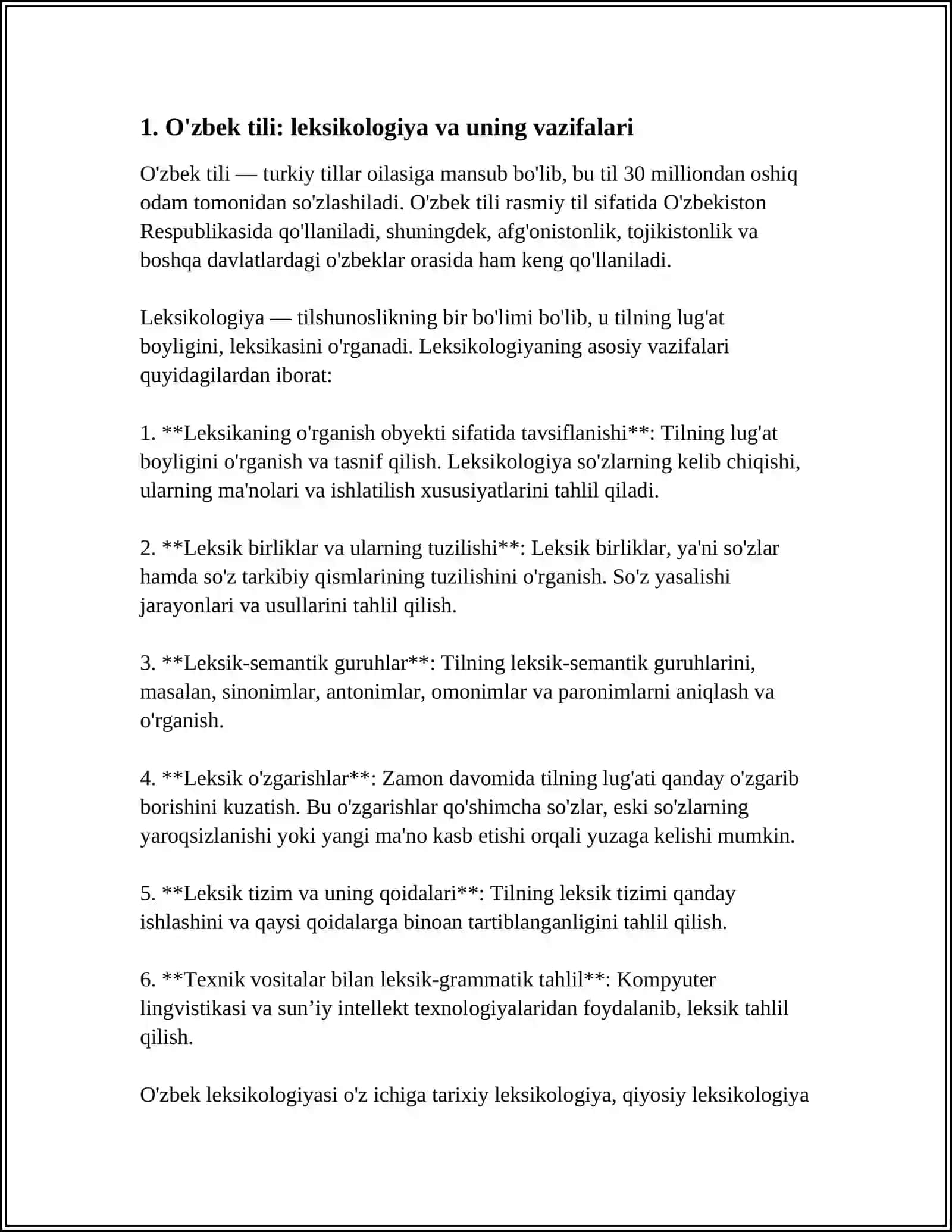 Oʻzbek Tili Ortologiyasi va Vazifalari 3