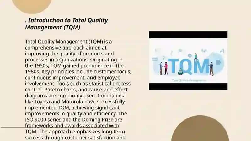 Total Quality Management (TQM) 3