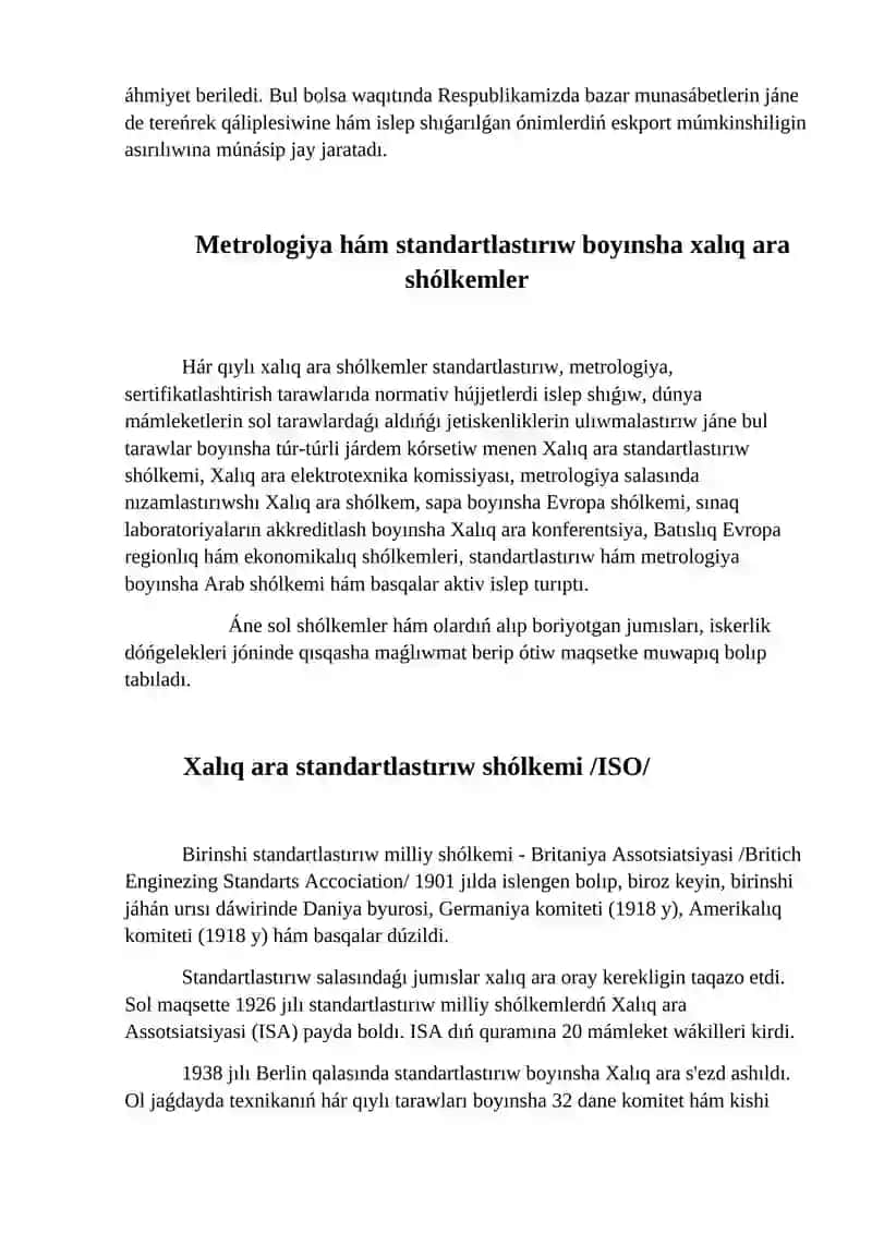 2-lekciya. Metrologiyaga tiyisli tiykarǵı túsinikler hám qoydalar 3