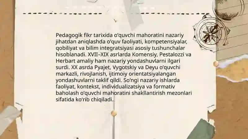 Pedagogik fikr tarixi va maktab amaliyotida oʻquvchi mahorati masalalari 3