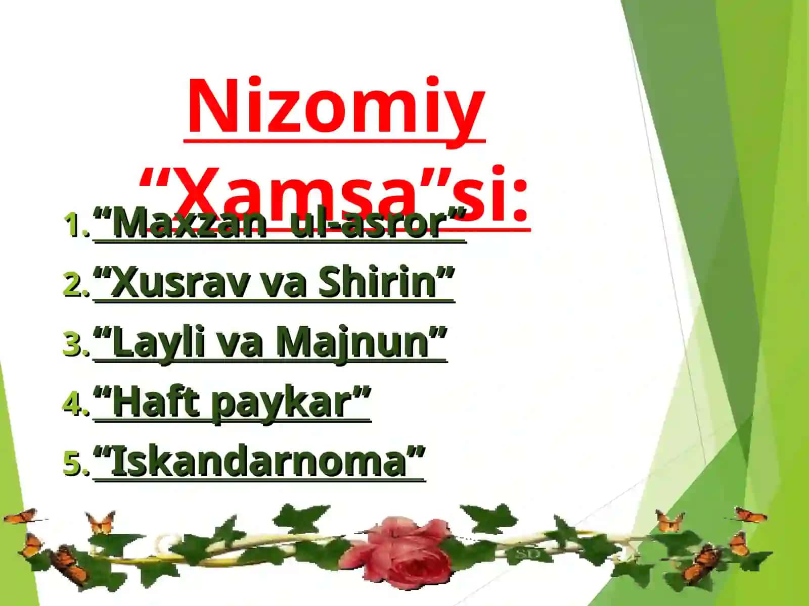 Alisher Navoiy va Xamsachilik tarixi 3