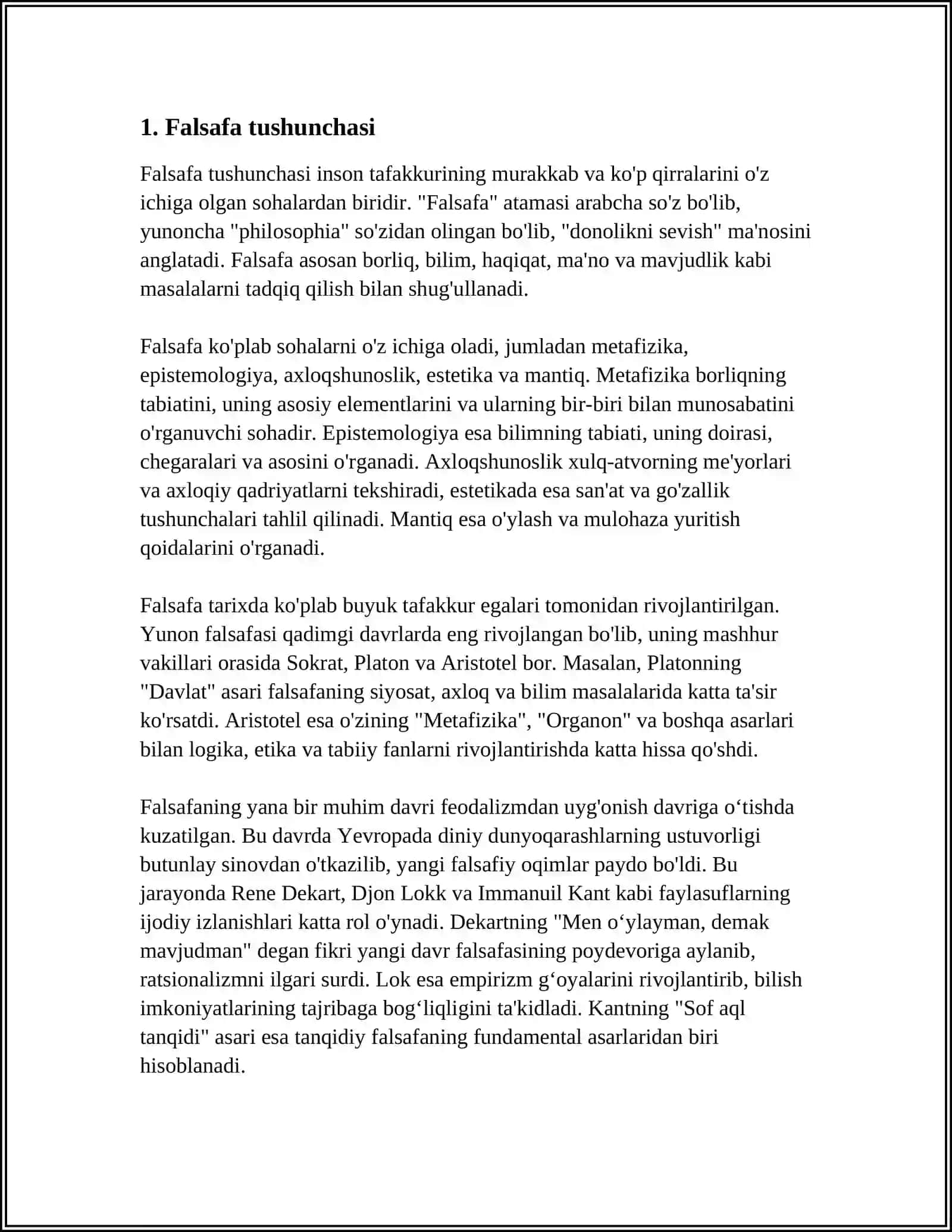 FALSAFA FANINING VUJUDGA KELISHI VA JAMIYAT HAYOTIDAGI ROLI 3