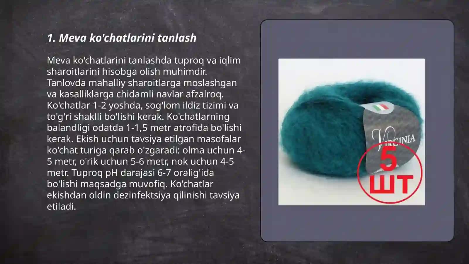 Meva ko'chatlariga shakl berish va ularni parvarish qilish 3