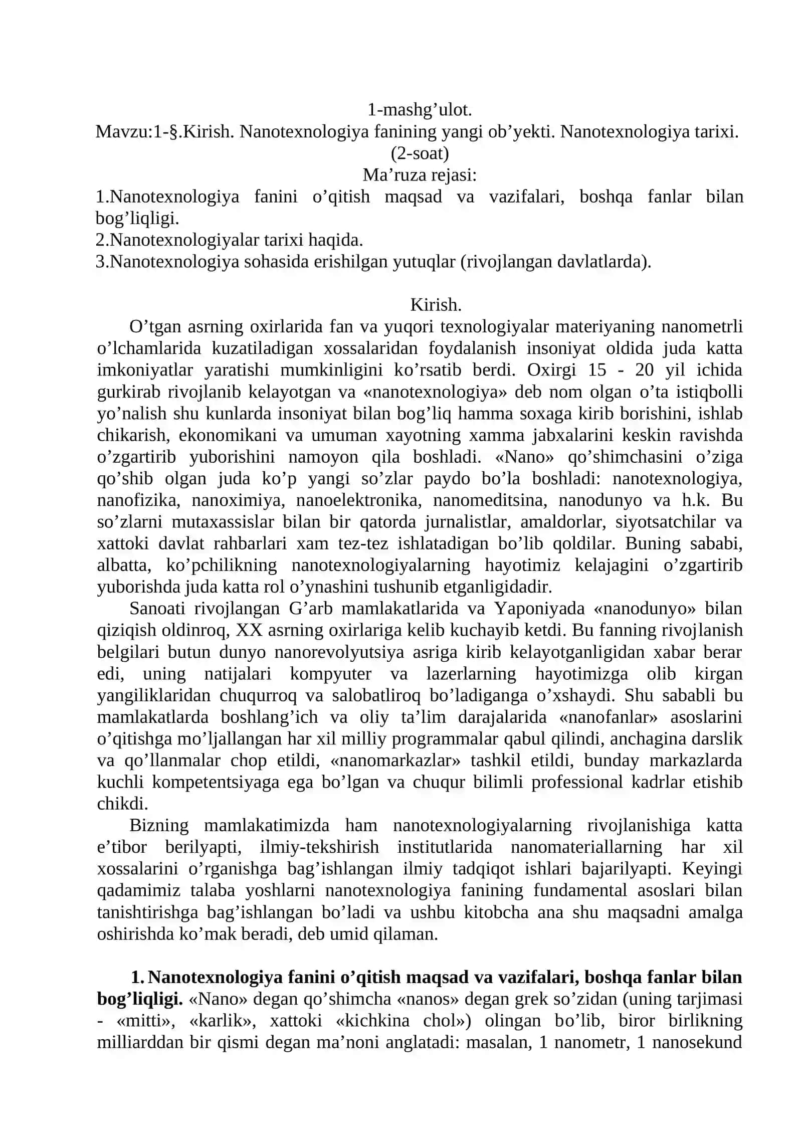 Nanotexnologiya fanining yangi ob’ekti 3