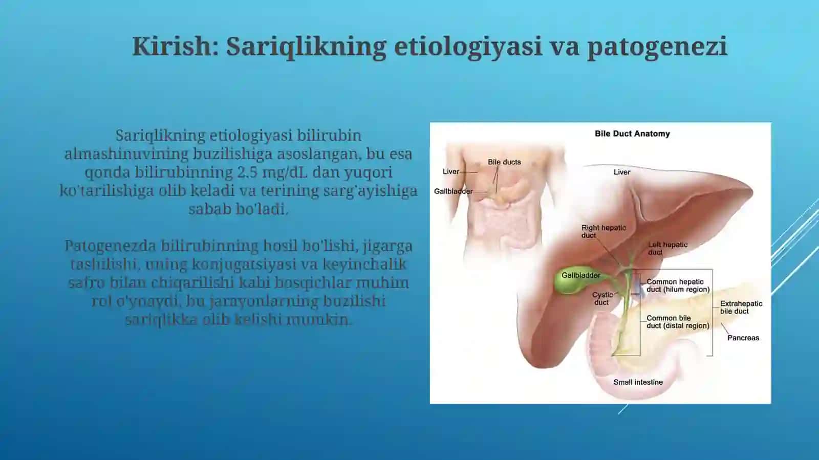 Sariglik bilan kechuvchi kasalliklar etiopatogenezi, klinik ko'rinishlari, kasallikning sindrom 3