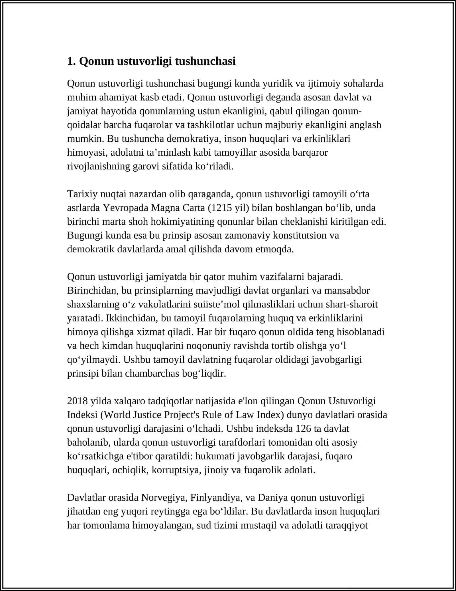 QONUN USTUVORLIGI-FUQAROLIK JAMIYATINING ASOSIY TAMOYILI 3