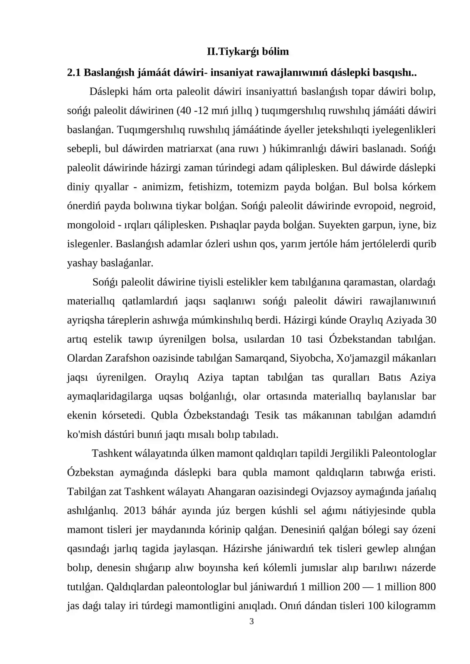 Ruw jámáátınıń daslepki basqishi 3