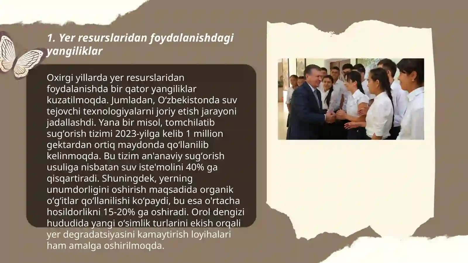 Yer resurslaridan foydalanishdagi yangiliklar 3