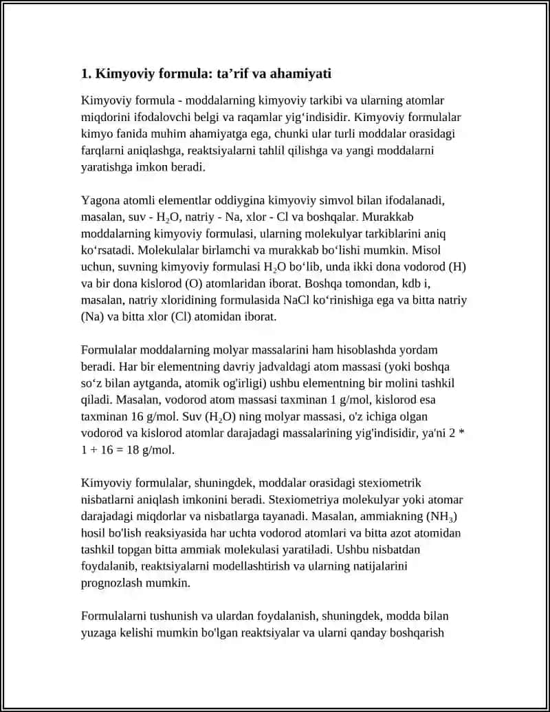 KIMYOVIY FORMULALAR 3