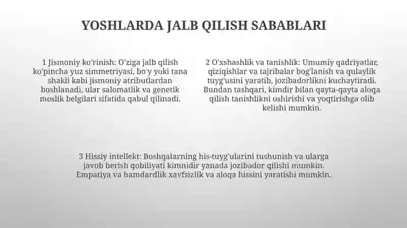 Yoshlardagi Attraktsiya Va Boladagi Emotsional O'Zgarishlar 3