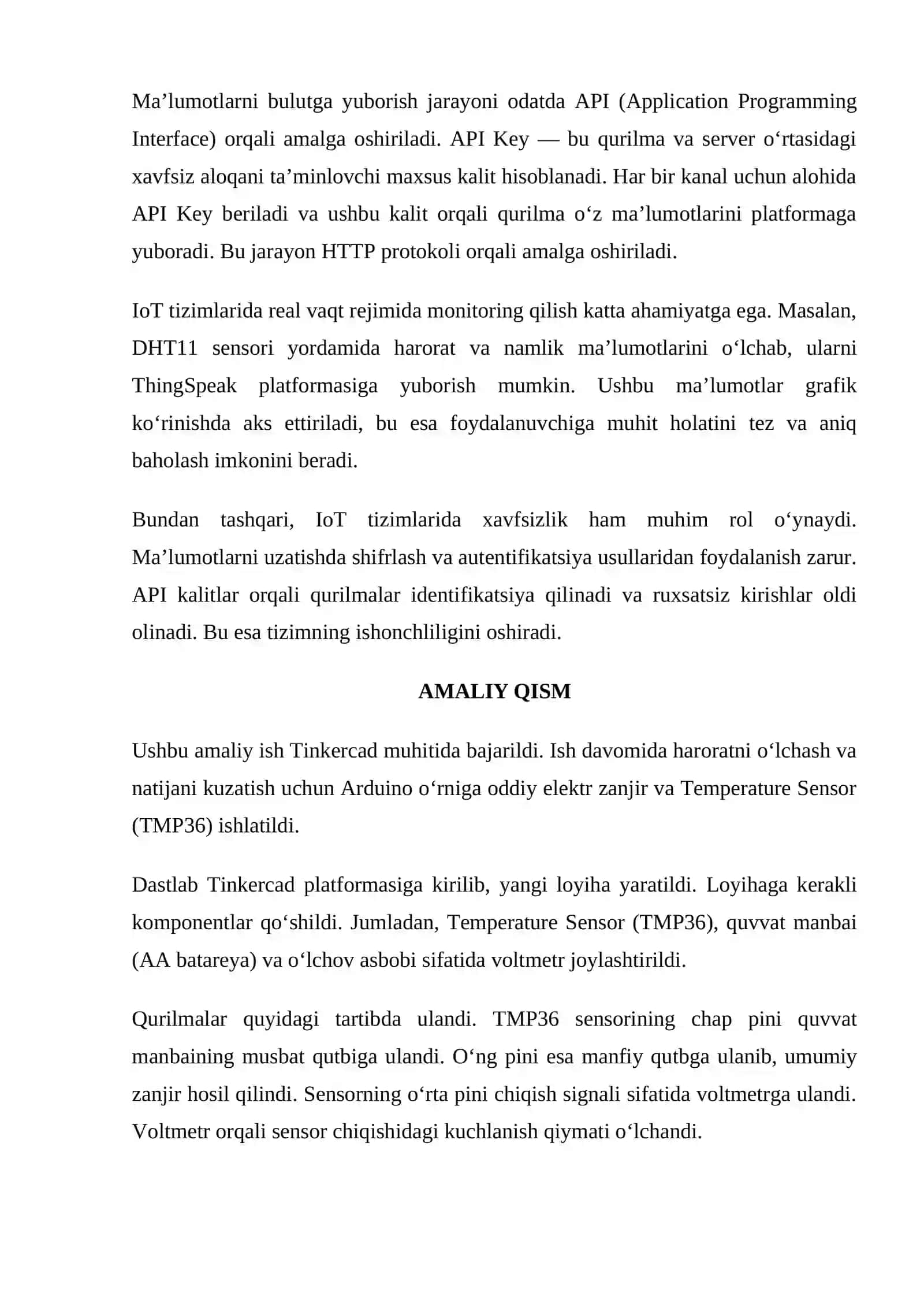 IoT ma’lumotlarini bulut platformasiga yuborish (ThingSpeak orqali) 3