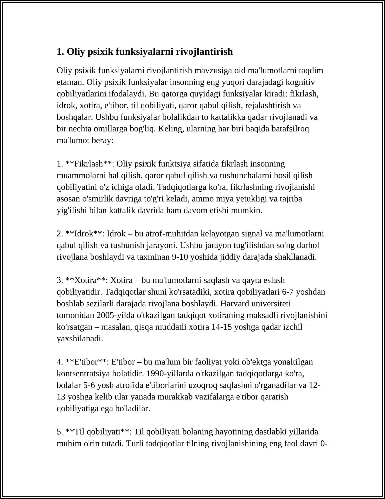 TIL VA OLIY PSIXIK FUNKSIYALAR 3