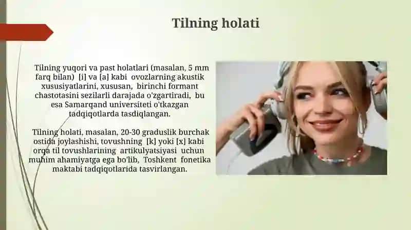 Unli tovushlarning akustik va artikulatsion xususiyatlari 3
