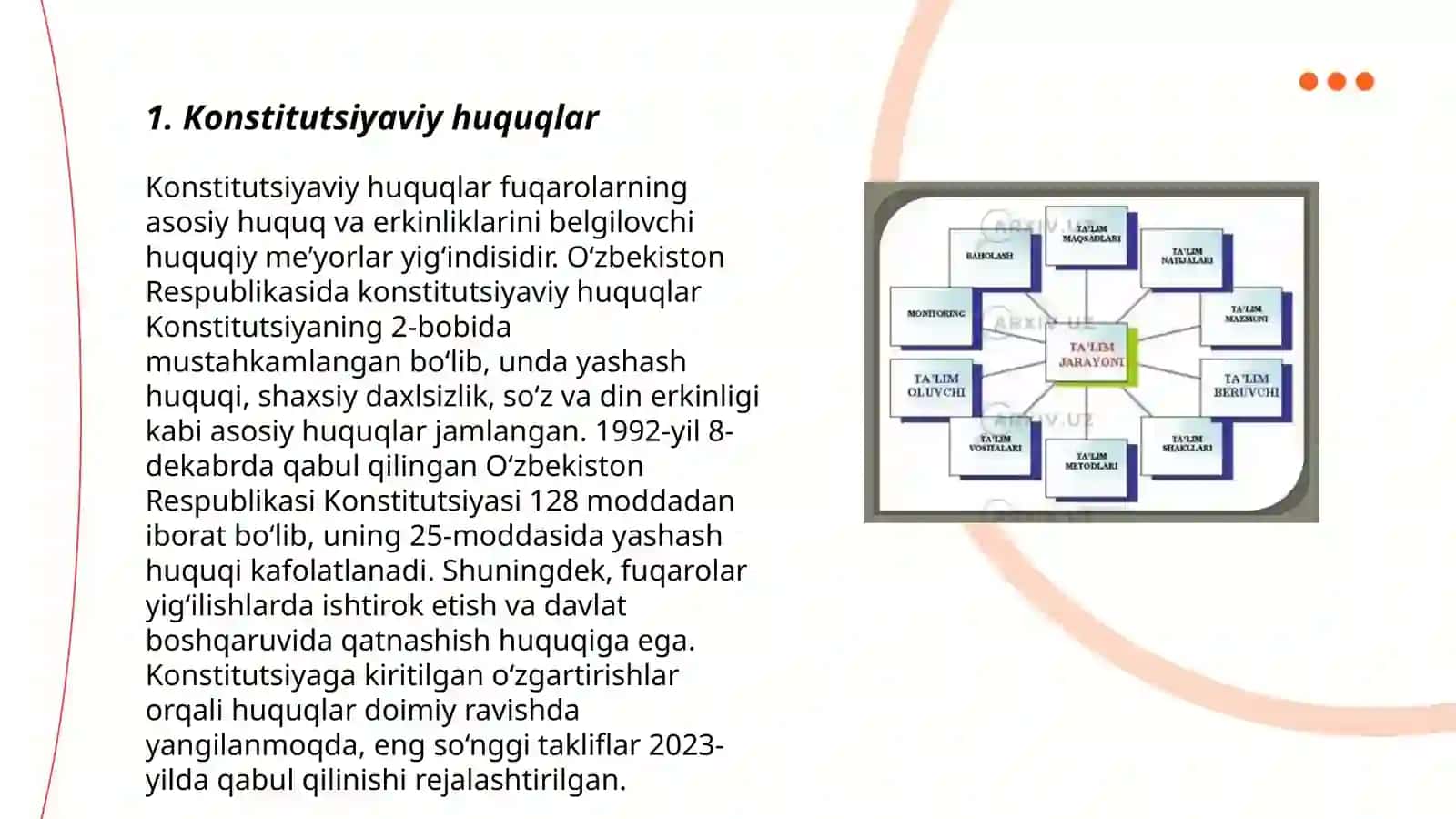 Xotin-qizlarning ta'lim olishi uchun yaratilgan imkoniyatlarning huquqiy asoslari 3