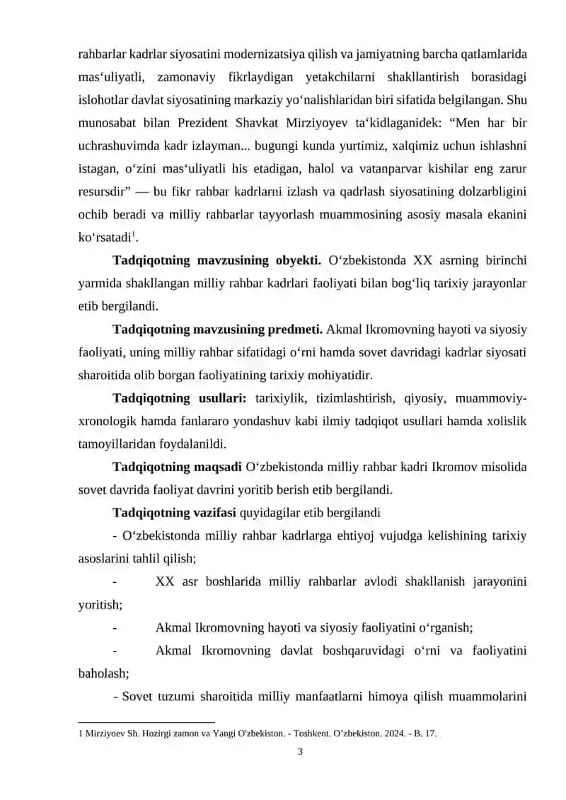 O’zbekistonda milliy rahbar kadrlar faoliyati. Akmal Ikromov 3