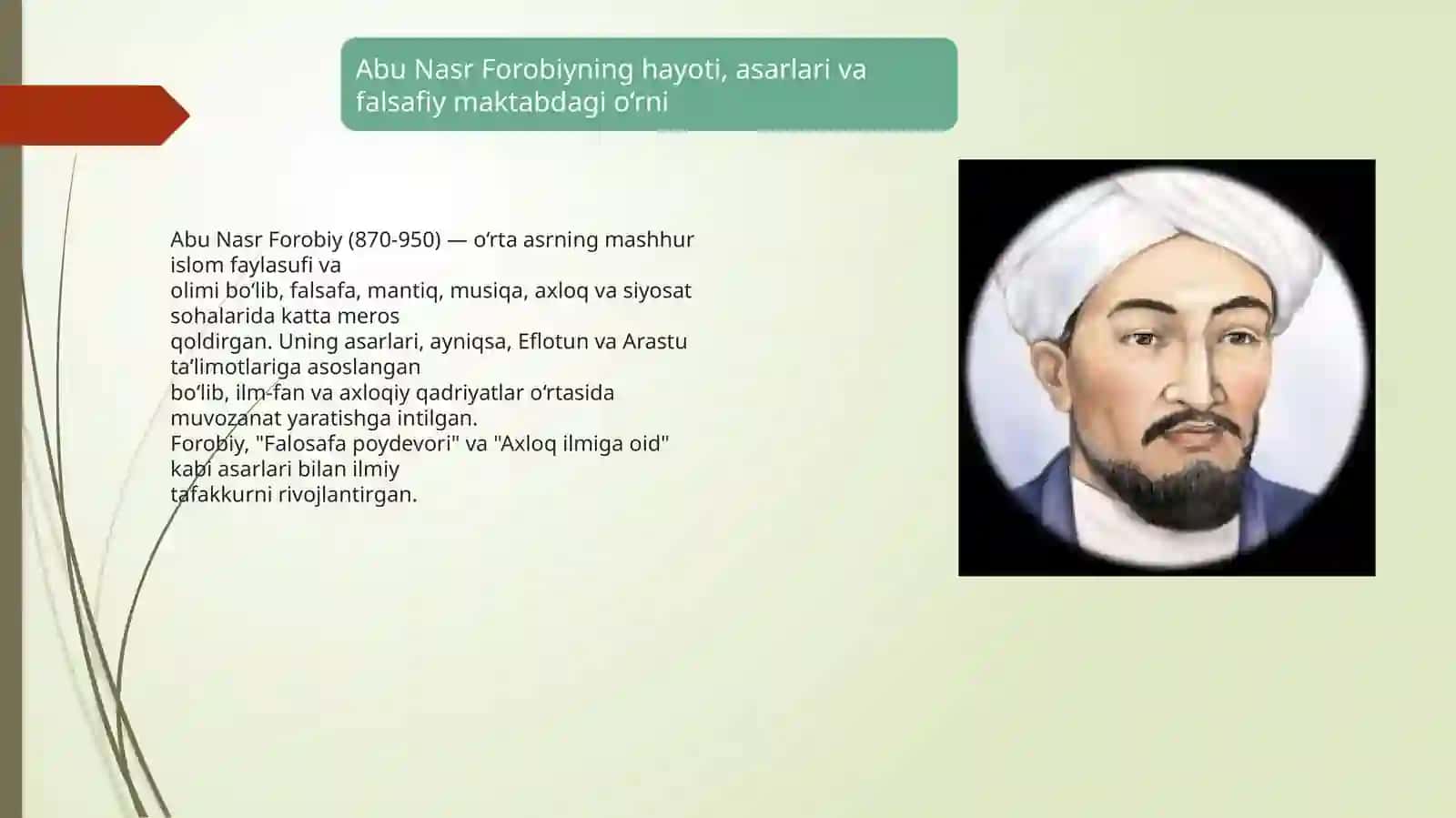 Abu Nasr Forobiy va G'azzoliyning falsafa ilmiga oid qarashlarini qiyosiy TAHLILI 3