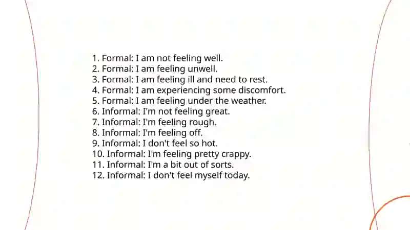 Common Symptoms Vocabulary 3