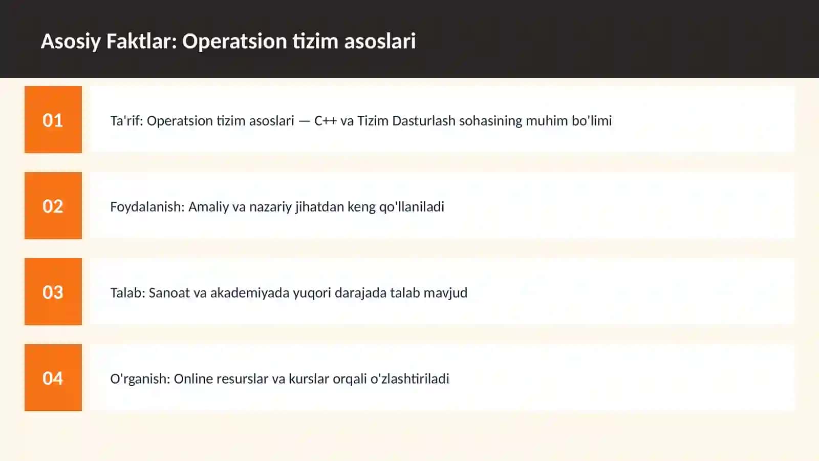 DASTURLASH | C++ VA TIZIM DASTURLASH 3