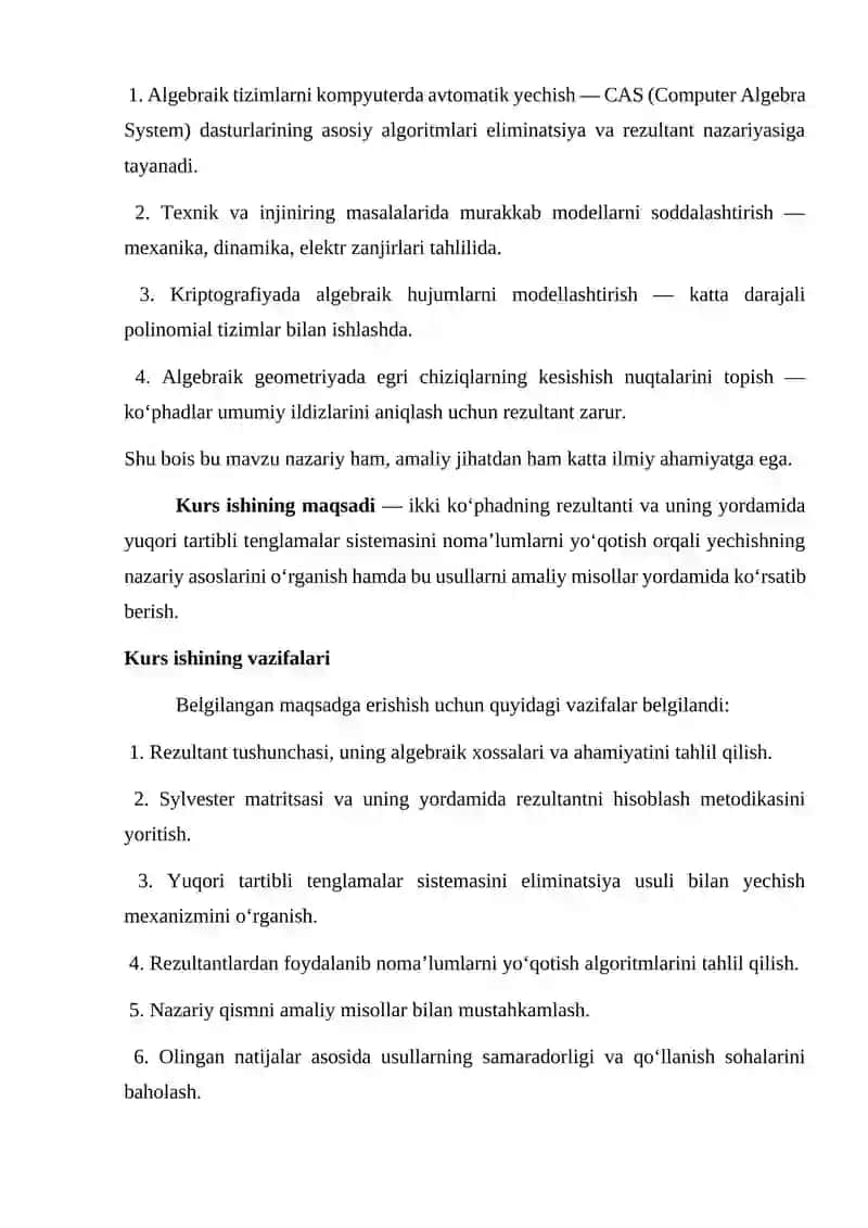 Ko‘phadlar va yuqori tartibli tenglamalar haqida 3