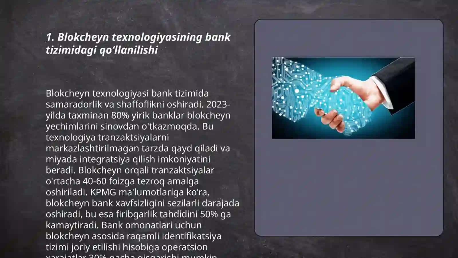 Blokcheyn texnologiyasidan foydalanish yo‘llari 3