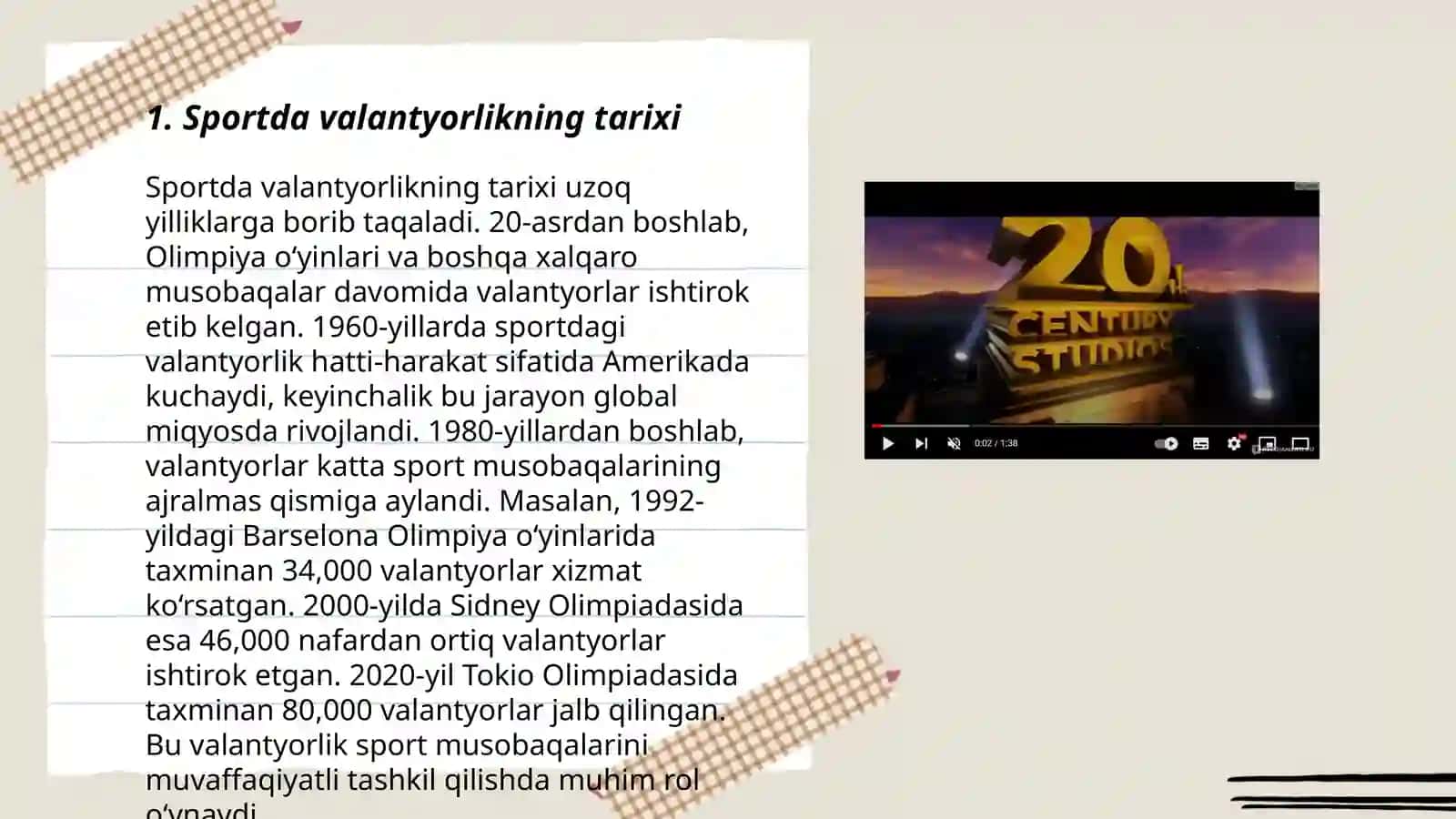 Sportda valantyorlik harakati 3