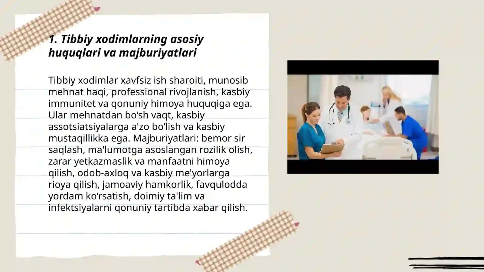 Tibbiy xodimlarning huquqlari 3