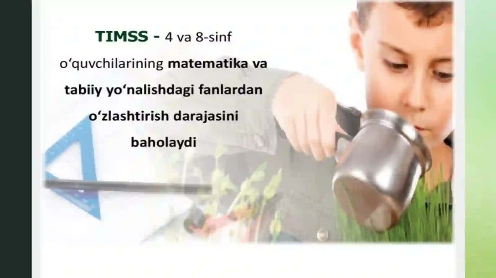 TIMSS xalqaro baholash dasturi mazmun va mohiyati 3
