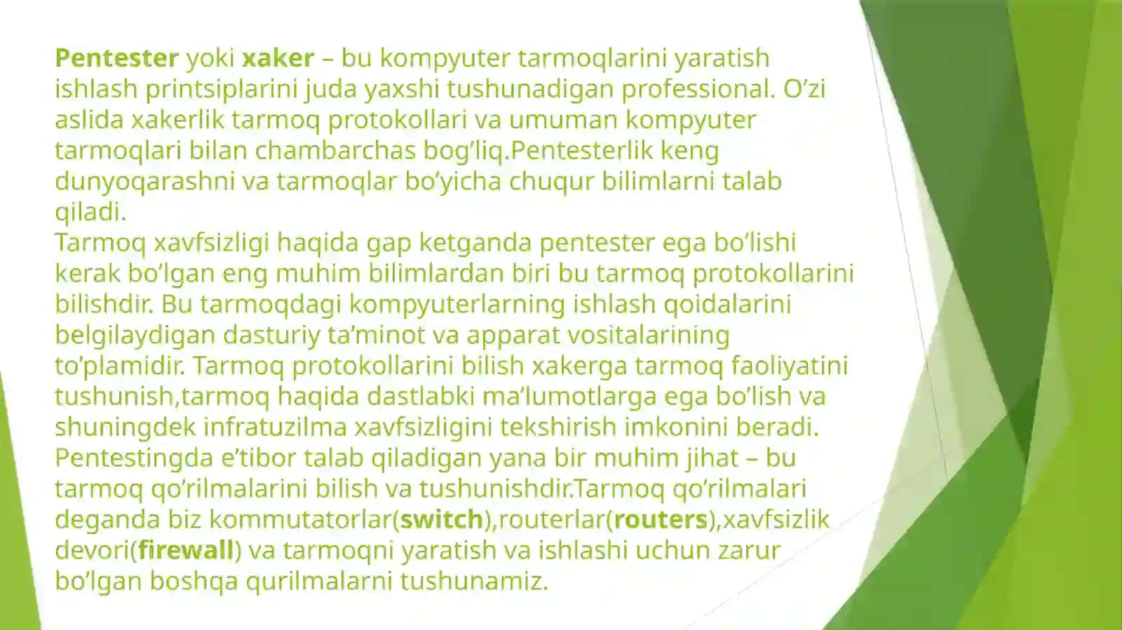 Tarmoq xavfsizligi 3
