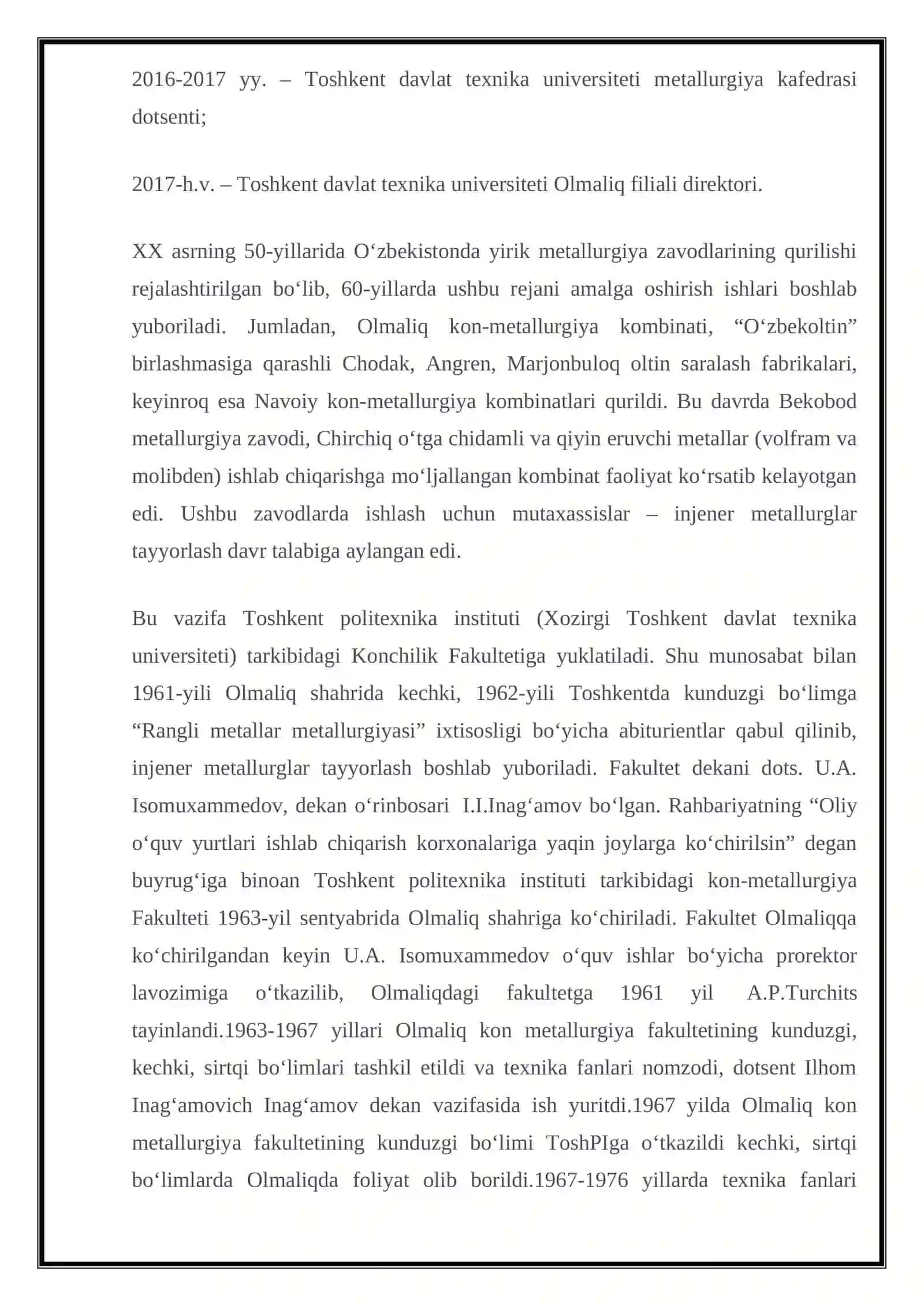 Qimmatbaho metallarni o’zgaruvchan ishlab chiqarish sharoitida qayta ishlash texnologik jarayonini boshqarish 3