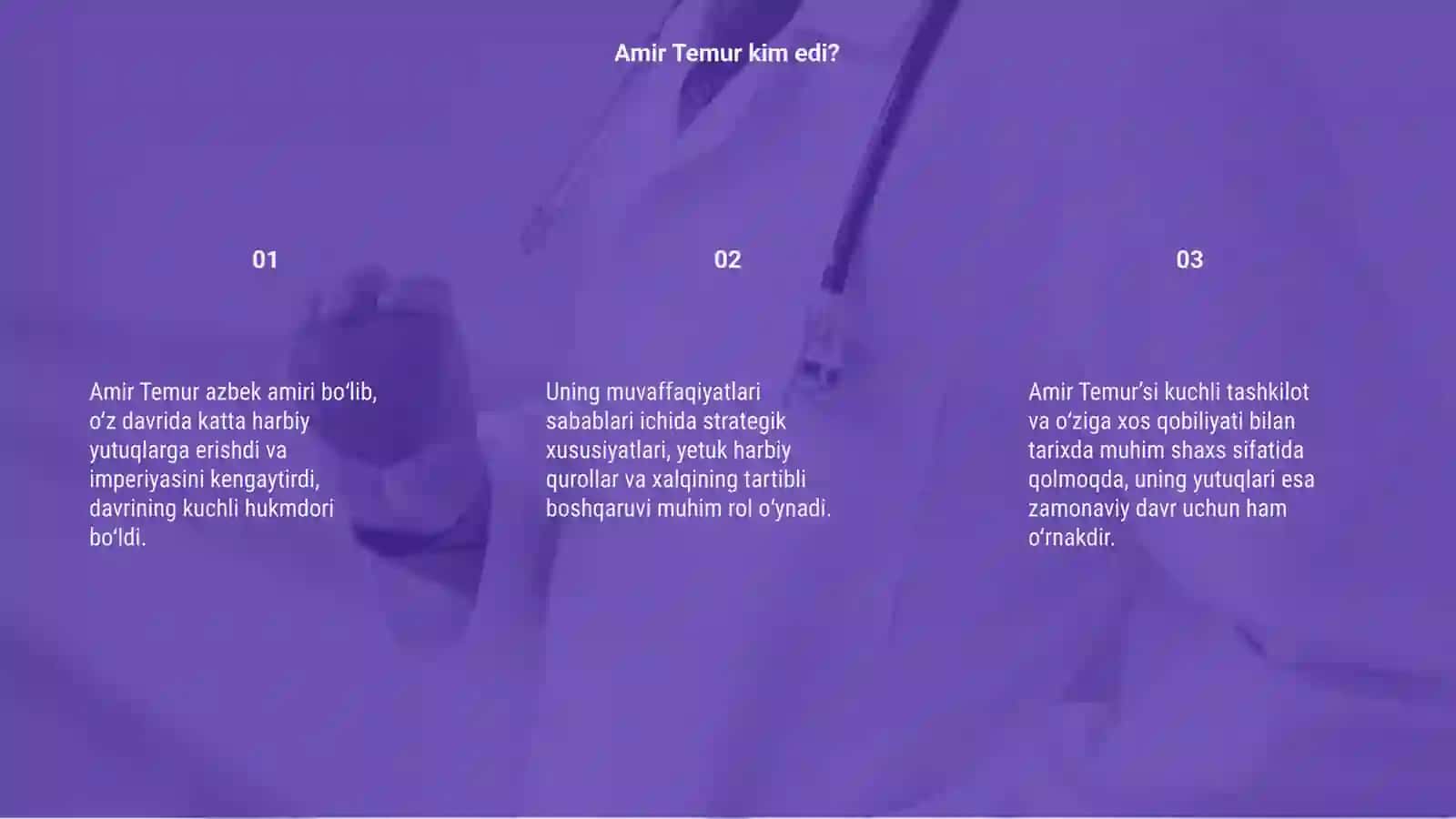 Amir Temur yutuqlari va sabablari 3