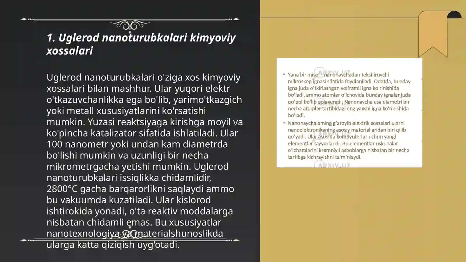 Uglerod nanotrubkalari va boshqalar 3